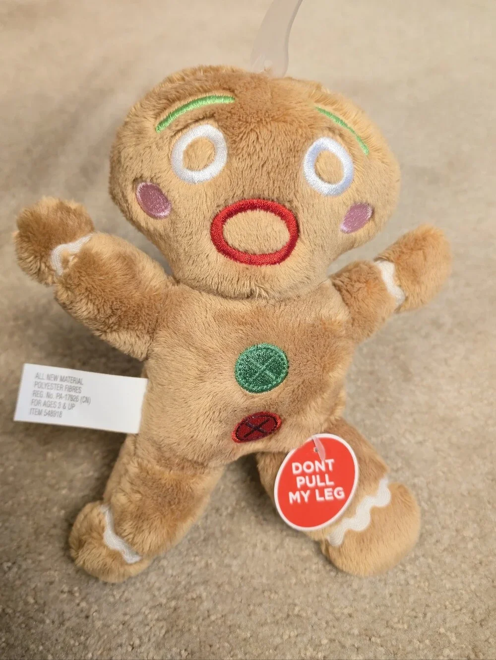 Cvs Gingerbread Man Occasions Gingerbread Man Pull Leg String Talking Plush